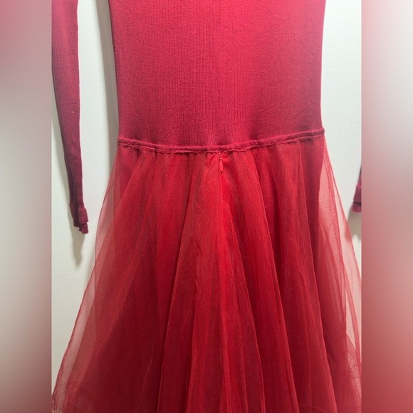 Marc Le Bihan "2 Fake Pieces Dress" Woman Red Dress Size XS - Picture 5 of 11